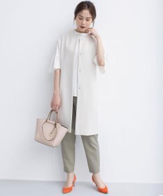 組曲 【UVケア・接触冷感】ライトアムンゼンジャージー袖フレア トップス