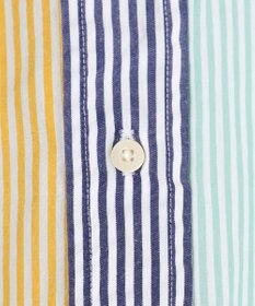 J.PRESS YORK STREET 【UNISEX】クレイジーパターン バンドカラーシャツ