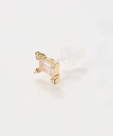 Phoebe 【金属アレルギー対応】クラシックバケットビジューセラミックピアス/ニッケルフリー（片耳）