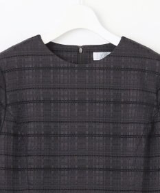 J.PRESS LADIES L SIMMOD ジャカード ボリュームスリーブ ワンピース