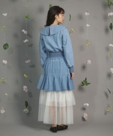 Green Parks ｄａｚｚｌｉｎ　襟付きデニムショートｚｉｐブルゾ