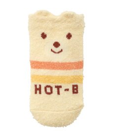 MIKI HOUSE HOT BISCUITS 【9-17cm】 くまのお顔 あったかソックス