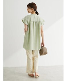 Green Parks 接触冷感　比翼シャツチュニック