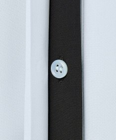 ICB L 【UVケア・速乾・洗える】BackSatinAmunzen バンドカラーブラウス