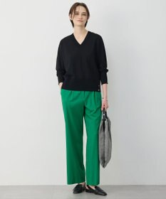 ICB クリアレーヨンストレッチ Vネックニット