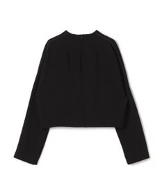 BEIGE， RUE / ドライタッチVネック配色ステッチブラウス