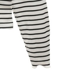 earth music&ecology シャーリングスリーブリブタートルプルオーバー