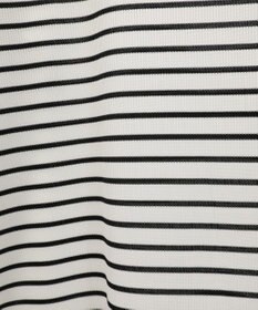 earth music&ecology シャーリングスリーブリブタートルプルオーバー