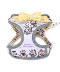 PET PARADISE スヌーピー リード&ハーネス 《パーティ柄》 S 小型犬