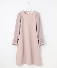Feroux 【洗える】リボンスリーブダンボール ワンピース