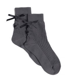 WEGO レースアップリボンソックス