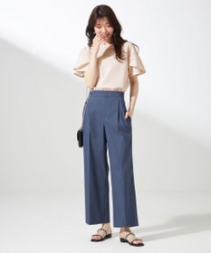 ANY SIS L 【ストレッチ・接触冷感・撥水・UVカット・洗える】エアリーストレッチ ワイドパンツ