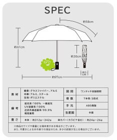 PW CIRCULUS 【UNISEX】UV加工晴雨兼用傘 ゴルフ