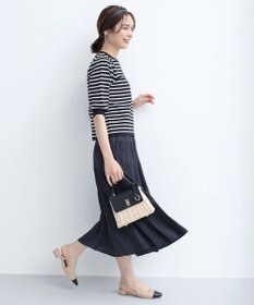 組曲 S 【UVケア・接触冷感】MINA 6分袖ニットプルオーバー