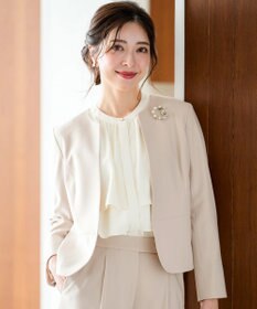 ANY SIS セレモニーダブルクロス クルーカラー ジャケット