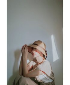 MOONBAT 【遮光98%以上/UPF50＋/UVカット】洗えるペーパーブレードリボンハット 手洗いOK/サイズ調整可能/抗菌防臭加工