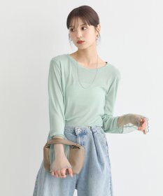 earth music&ecology シアースリーブプルオーバー