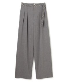 BEIGE， ZEPHYR / ベルト付き 2タックワイドパンツ
