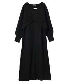 earth music&ecology Ｓｅｔ２点クロスニット＋ノースリーブニットワンピース