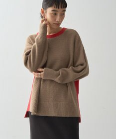 AMERICAN HOLIC 配色ニットポコポコプルオーバー