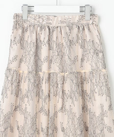 Feroux ニット×ティアードレース スカート