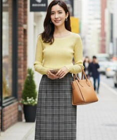 ANY SIS L 【洗える】キュウシンRIB ニット