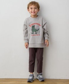 ANY KIDS 恐竜プリント 裏毛トレーナー