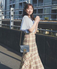 Feroux 【UVケア】ジョーゼットフレアスリーブ Tシャツ