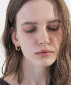 YECCA VECCA メッシュフープピアス