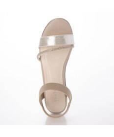 ing <Pitti>【WEB限定】ラインストーンウエッジサンダル