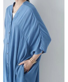 earth music&ecology レーヨンビッグシャツチュニック