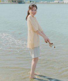 Tiaclasse 【新色追加】サラサラUVシアーニットドルマントップス