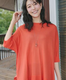 Tiaclasse 【新色追加】サラサラUVシアーニットドルマントップス