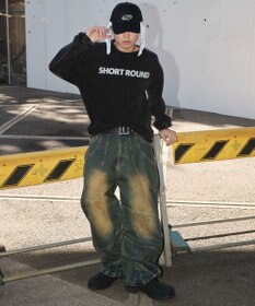 WEGO 【ユニセックス着用ITEM】ケミカルウォッシュグラフィックT（LS）