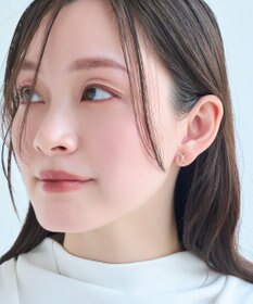 Phoebe 【金属アレルギー対応】クラシックバケットビジューセラミックピアス/ニッケルフリー（片耳）