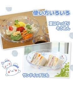 Mother garden しろたん ガラスプレート 《マリン柄》径21.7cm