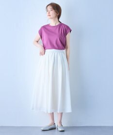 ANY 【汗ジミ防止加工】シルケットスムースノースリーブプルオーバー