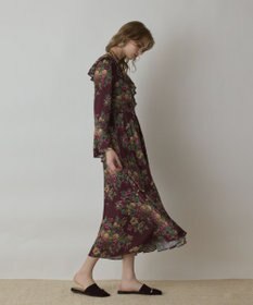 GRACE CONTINENTAL ボタニカルベリープリントワンピース