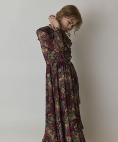 GRACE CONTINENTAL ボタニカルベリープリントワンピース