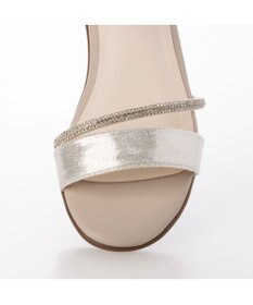 ing <Pitti>【WEB限定】ラインストーンウエッジサンダル