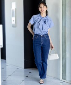 ANY SIS 【洗える】ギャザーネック ブラウス