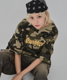 WEGO 【ユニセックス着用ITEM/MLサイズ展開】カモフラグラフィックT（SS）