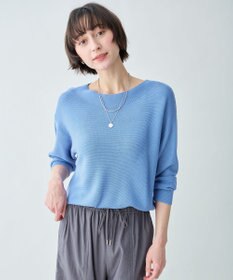 ANY アクリルガーターニット ブルー