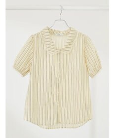 earth music&ecology ミニパフショートスリーブブラウス