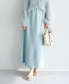 YECCA VECCA サテンフレアスカート