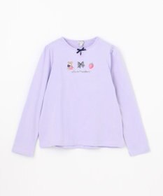 ANY KIDS テディベリー刺繍 長袖Tシャツ