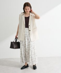 Green Parks メッシュフレンチスリーブジレ