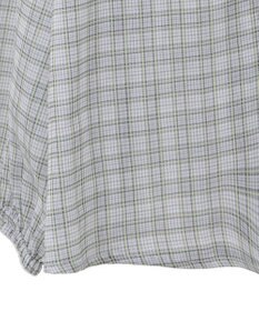 Green Parks チェックシアーフリルブラウス