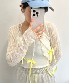 WEGO リボンビーズストラップ