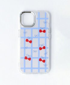 WEGO ミラーチェリーチェックiphoneケース